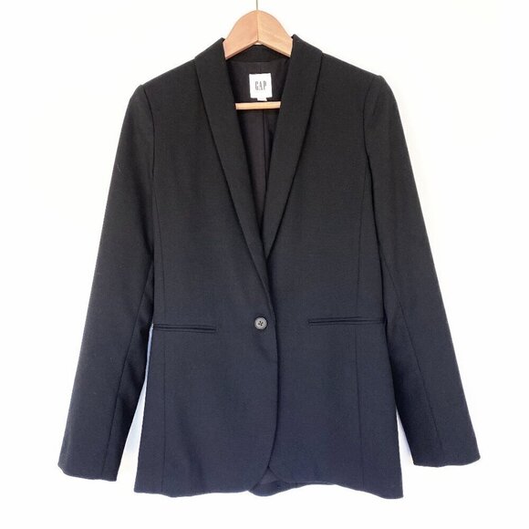 Gap Womens Classic Black Suit Blazer Size 0 / XS - Picture 1 of 7